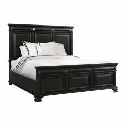 Promo 🤩 Trent Antique Black King Panel Bed by Picket House Furnishings 🛒