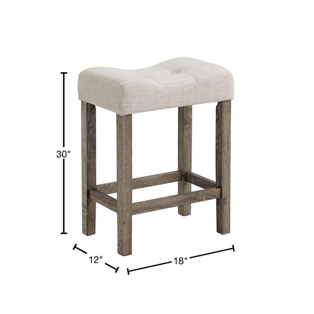 Budget 👏 Turner 24 in. Natural Backless Counter Stool (Set of 2) by Picket House Furnishings 🔔 - Image 3