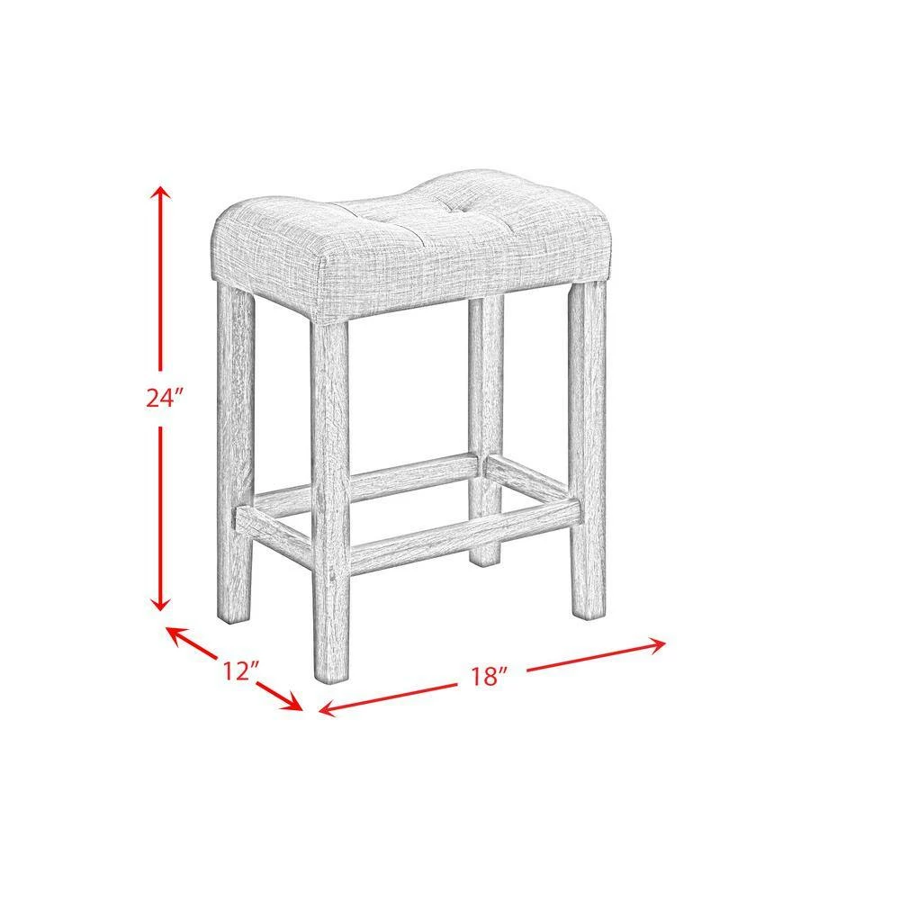 Budget 👏 Turner 24 in. Natural Backless Counter Stool (Set of 2) by Picket House Furnishings 🔔 - Image 7