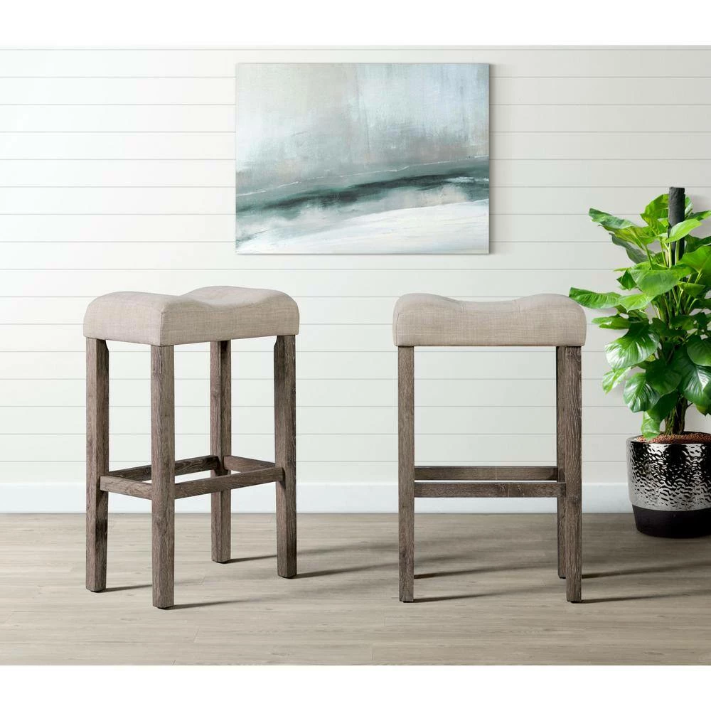 Cheapest โจ Turner 30 in. Natural Backless Wood Barstool Set (Set of 2) by Picket House Furnishings ๐ - Image 9