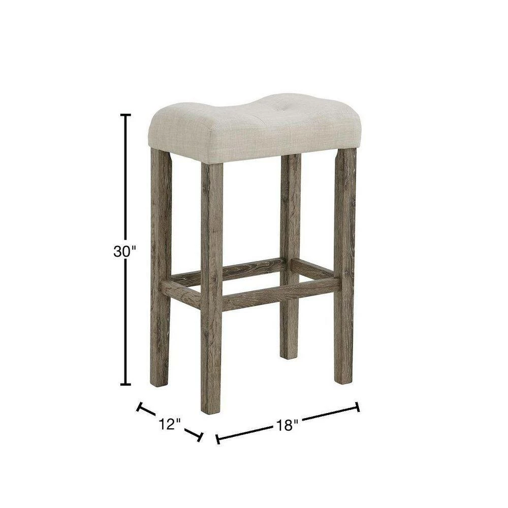 Cheapest โจ Turner 30 in. Natural Backless Wood Barstool Set (Set of 2) by Picket House Furnishings ๐ - Image 3