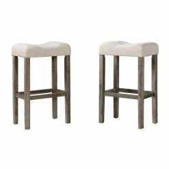 Cheapest ✨ Turner 30 in. Natural Backless Wood Barstool Set (Set of 2) by Picket House Furnishings 🔔