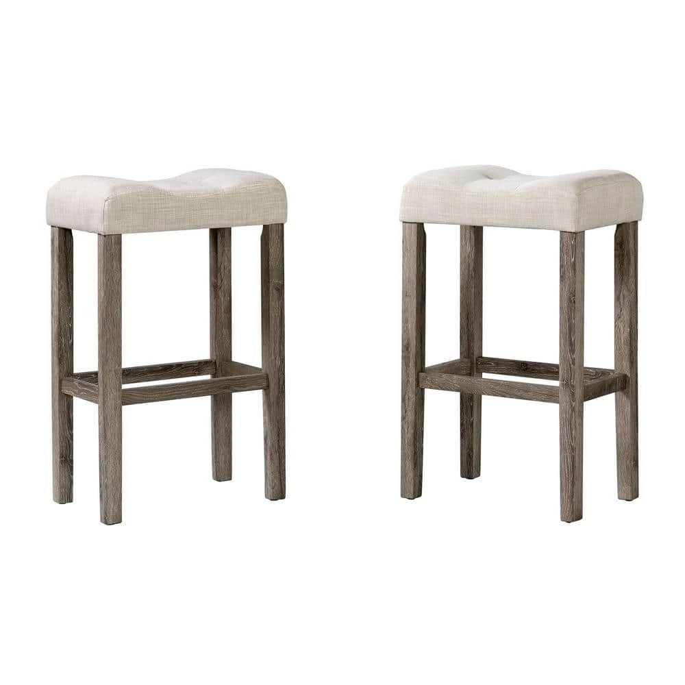 Cheapest โจ Turner 30 in. Natural Backless Wood Barstool Set (Set of 2) by Picket House Furnishings ๐