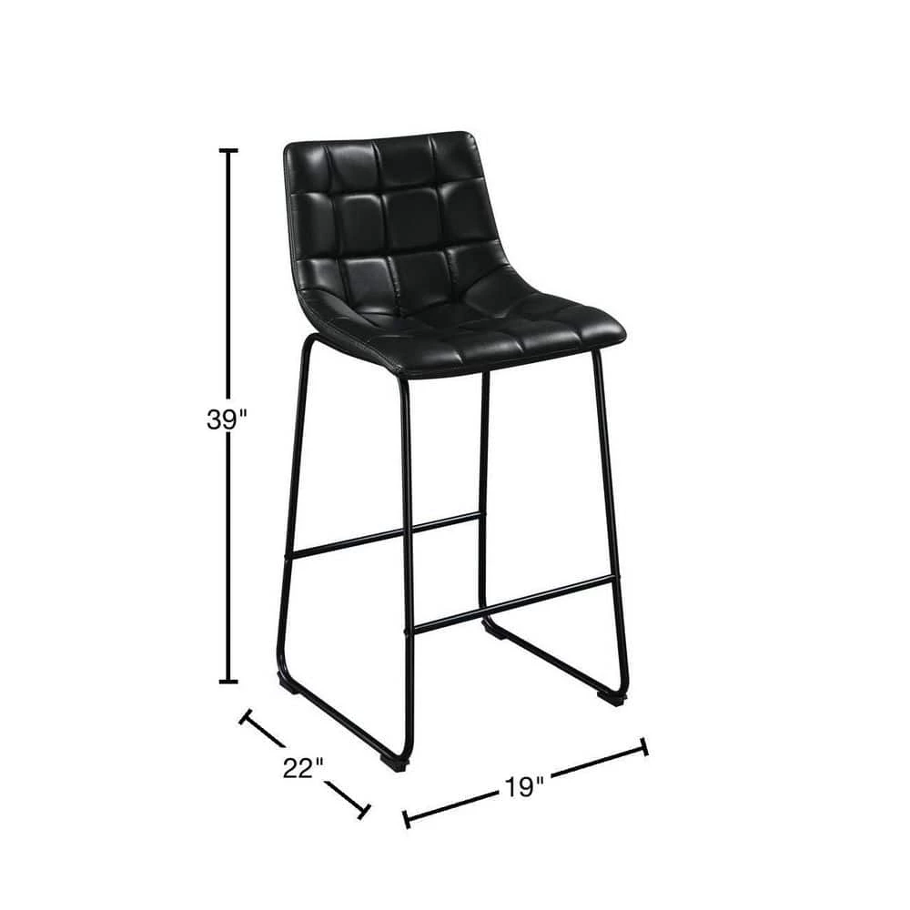 Cheapest ๐ Richmond 30 in. Black High Back Metal Bar Stool (Set of 2) by Picket House Furnishings ๐งจ - Image 3