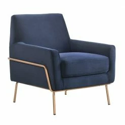 Hot Sale ๐ Kent Blue Modern Accent Arm Chair by Picket House Furnishings ๐งจ