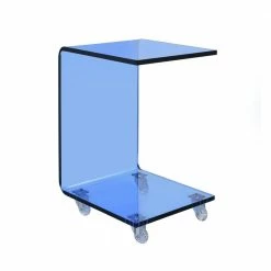 Budget 💯 Peek Acrylic 13 in. Snack Table in Blue by Picket House Furnishings ✔️