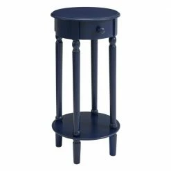 Hot Sale 🌟 Neo 28 in. H x 14 in. W x 14 in. D Side Table in Blue by Picket House Furnishings ⌛