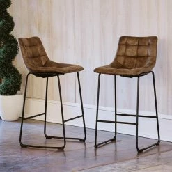 Best Sale ๐ Richmond 29 in. Brown Bar Stool (Set of 2) by Picket House Furnishings โค๏ธ