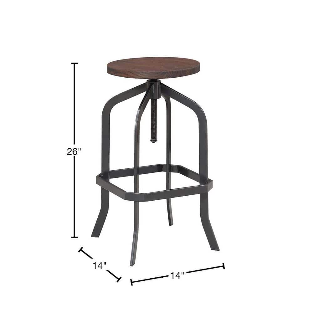 Flash Sale 🔥 Court Brown Adjustable Bar Stool by Picket House Furnishings ⌛ - Image 3