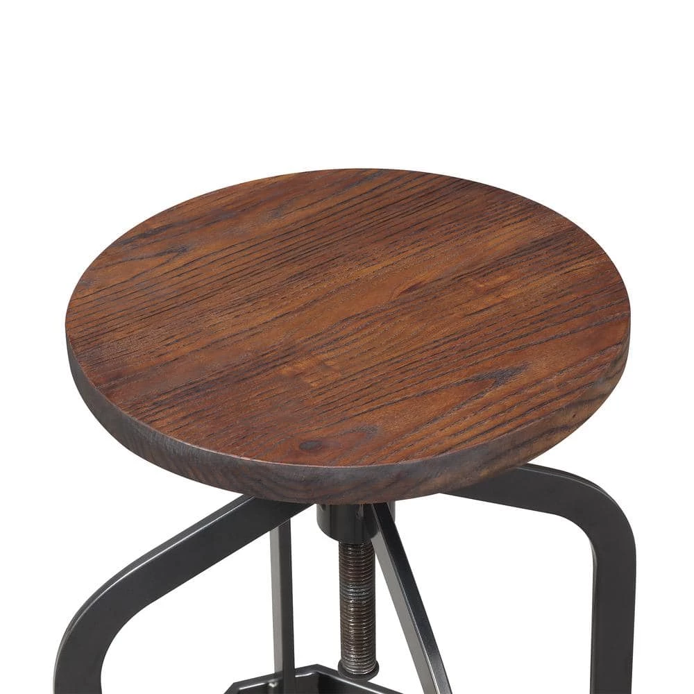 Flash Sale 🔥 Court Brown Adjustable Bar Stool by Picket House Furnishings ⌛ - Image 7