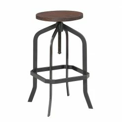 Flash Sale 🔥 Court Brown Adjustable Bar Stool by Picket House Furnishings ⌛