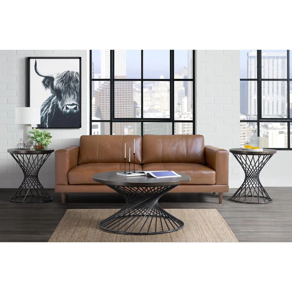 Coupon ๐ Williams 36 in. Brown Walnut Round Wood Coffee Table by Picket House Furnishings ๐ - Image 5