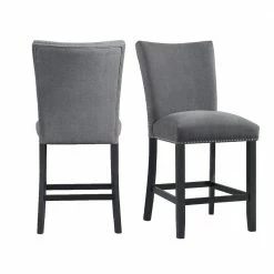 Outlet 😉 Stratton Counter Height Side Chair Set in Charcoal by Picket House Furnishings 😍
