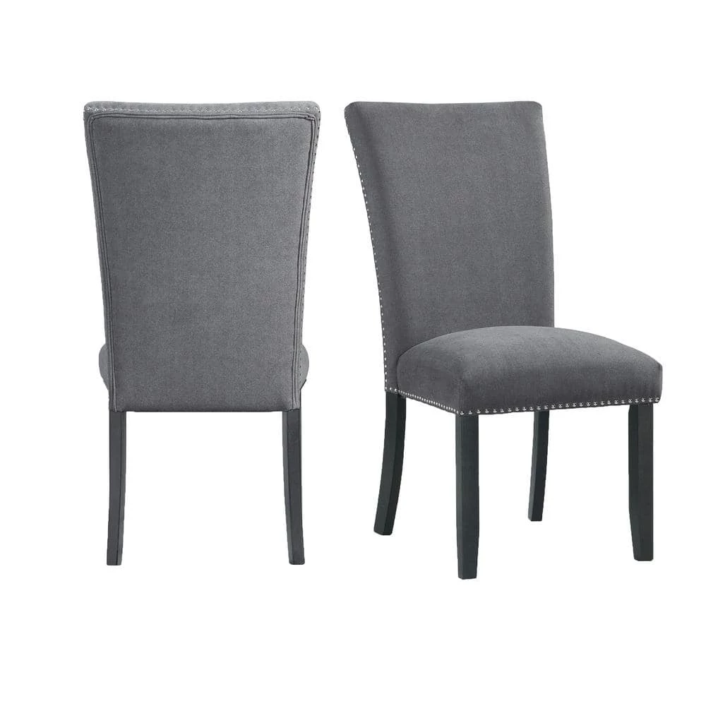 New 🔔 Stratton Standard Height Side Chair Set in Charcoal by Picket House Furnishings 😀