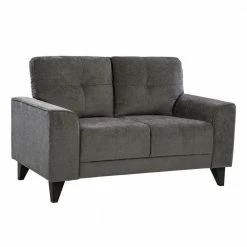 Discount ⌛ Asher 55 in. Charcoal Polyester 2-Seater Loveseat by Picket House Furnishings 😀