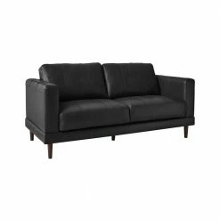 Best reviews of ๐ Hanson 61 in. Charcoal Leather 2-Seater Loveseat by Picket House Furnishings ๐