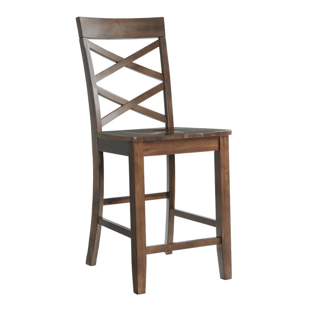 Hot Sale 🤩 Regan 24 in. High Back Counter Side Chair Set in Cherry (Set of 2) by Picket House Furnishings 🔔 - Image 2
