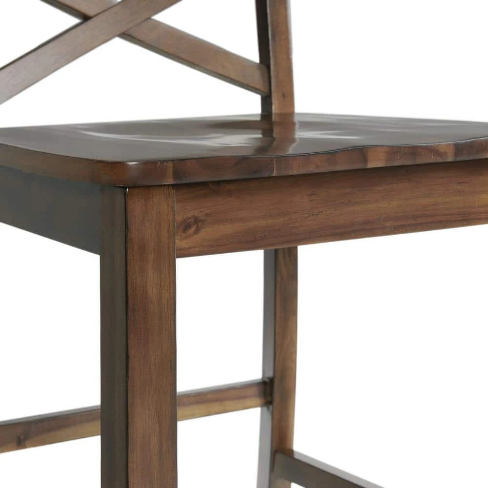 Hot Sale 🤩 Regan 24 in. High Back Counter Side Chair Set in Cherry (Set of 2) by Picket House Furnishings 🔔 - Image 7