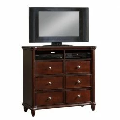 New ❤️ Gavin 6-Drawer Cherry Media Chest by Picket House Furnishings 🌟