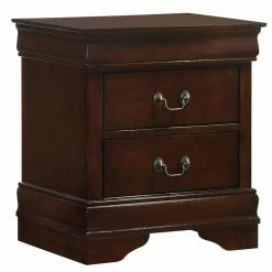Flash Sale 🧨 Ellington 18 in. H x 22 in. W x 16 in. D 2-Drawer Nightstand in Cherry by Picket House Furnishings 🎉