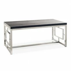 New ❤️ Harper 2-Piece 48 in. Chrome Large Rectangle Wood Coffee Table Set by Picket House Furnishings 🤩