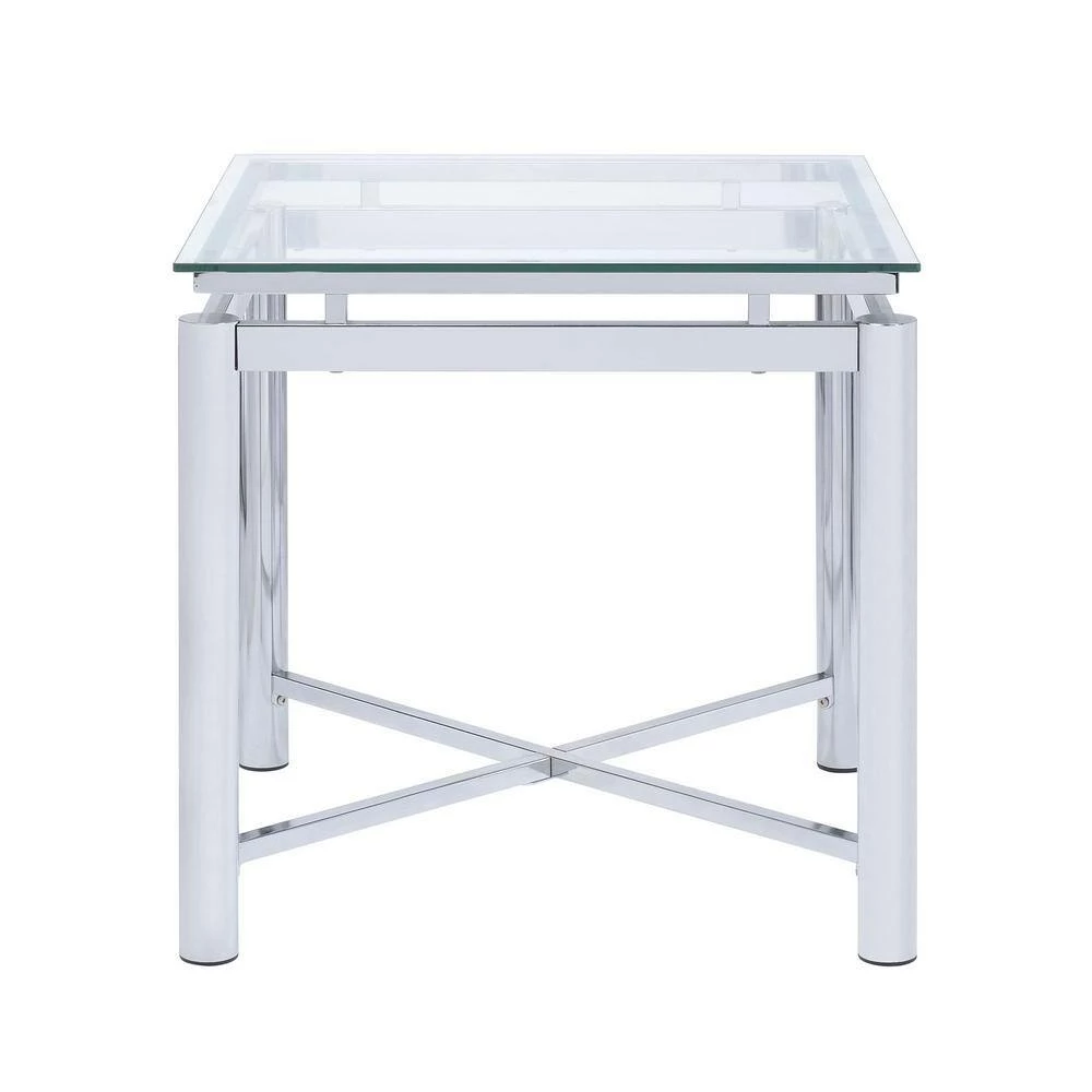 Best Pirce 🥰 Monroe Clear/Chrome 2-Piece Occasional Table Set by Picket House Furnishings 🧨 - Image 7
