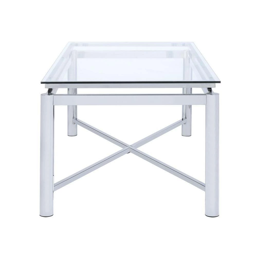 Best Pirce 🥰 Monroe Clear/Chrome 2-Piece Occasional Table Set by Picket House Furnishings 🧨 - Image 3