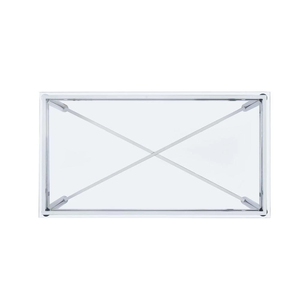 Best Pirce 🥰 Monroe Clear/Chrome 2-Piece Occasional Table Set by Picket House Furnishings 🧨 - Image 4