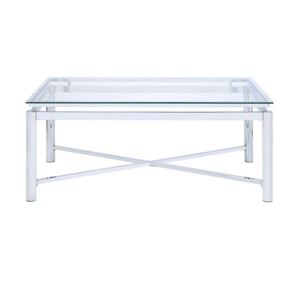 Best Pirce 🥰 Monroe Clear/Chrome 2-Piece Occasional Table Set by Picket House Furnishings 🧨 - Image 5