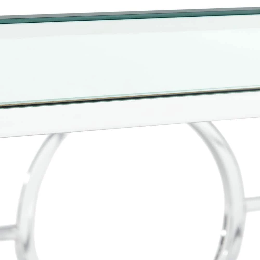 Coupon 🎉 Katie Rectangle Mirrored 47 in. Coffee Table by Picket House Furnishings 👏 - Image 7