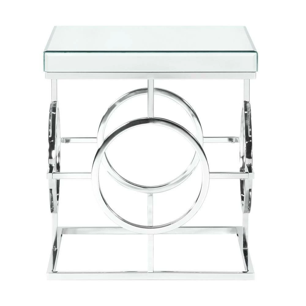 Coupon 🎉 Katie Rectangle Mirrored 47 in. Coffee Table by Picket House Furnishings 👏 - Image 5