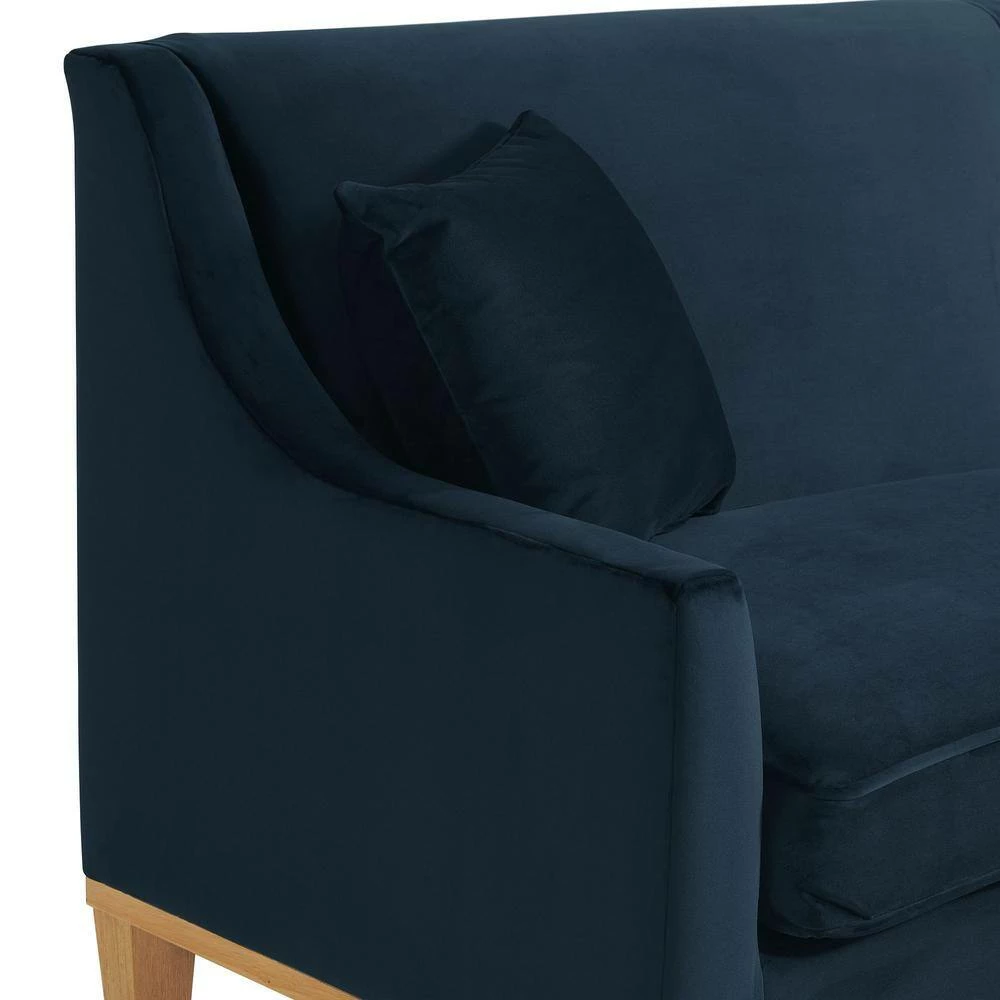 Cheapest 💯 Moxie 81 in. Velvet Eclipse 3-Seater Sofa with Distressed Frame by Picket House Furnishings 🌟 - Image 5