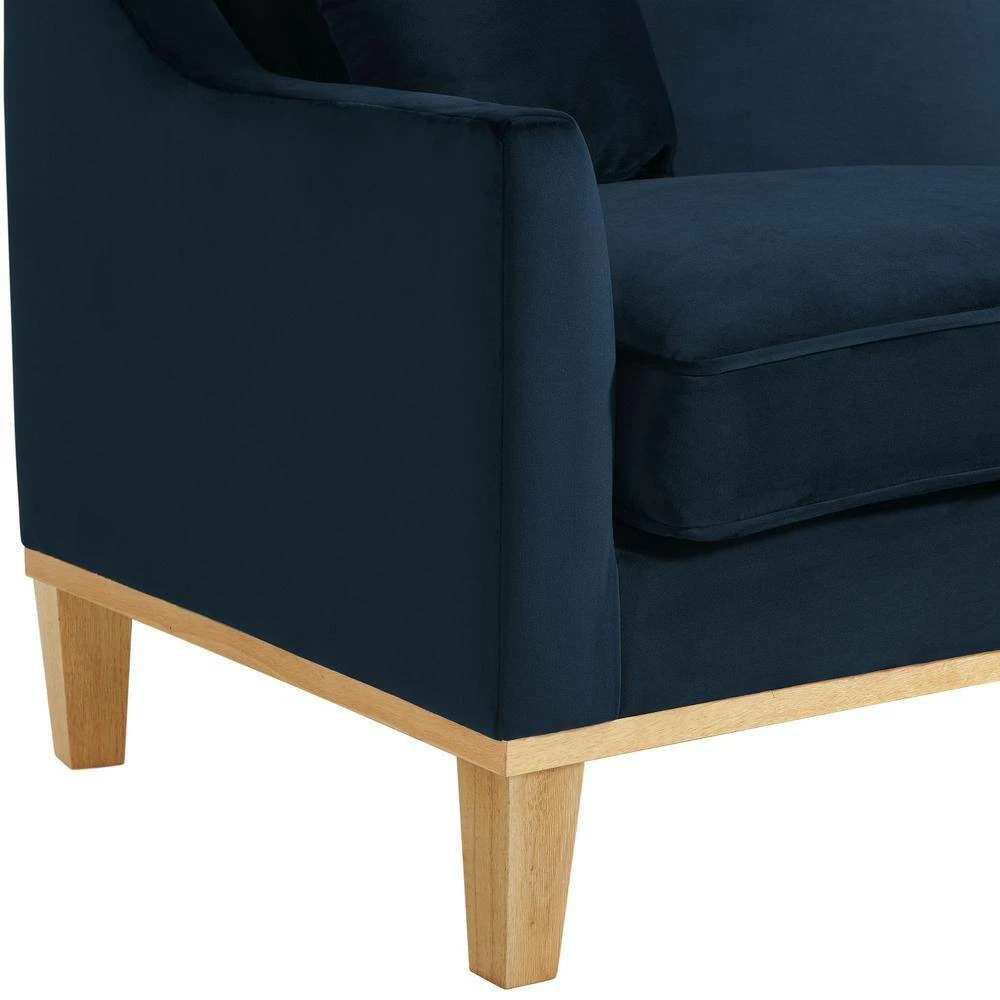 Cheapest 💯 Moxie 81 in. Velvet Eclipse 3-Seater Sofa with Distressed Frame by Picket House Furnishings 🌟 - Image 6