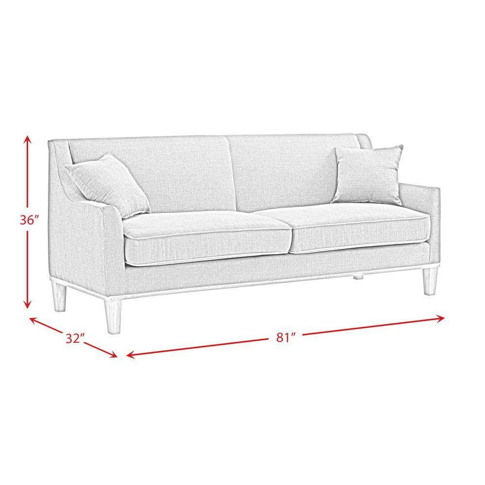 Cheapest 💯 Moxie 81 in. Velvet Eclipse 3-Seater Sofa with Distressed Frame by Picket House Furnishings 🌟 - Image 7