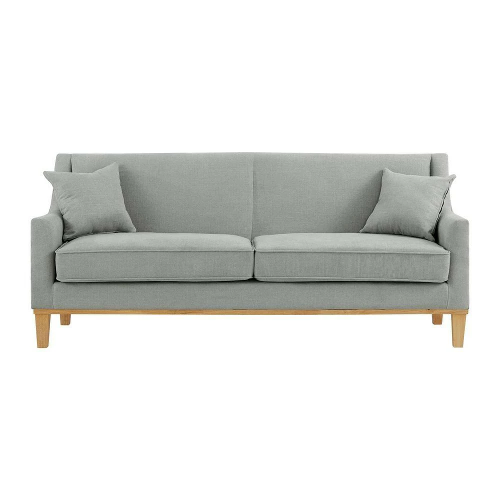 Outlet โ๏ธ Moxie 81 in. Linen Grey 3-Seater Sofa With Distressed Frame by Picket House Furnishings ๐งจ - Image 2