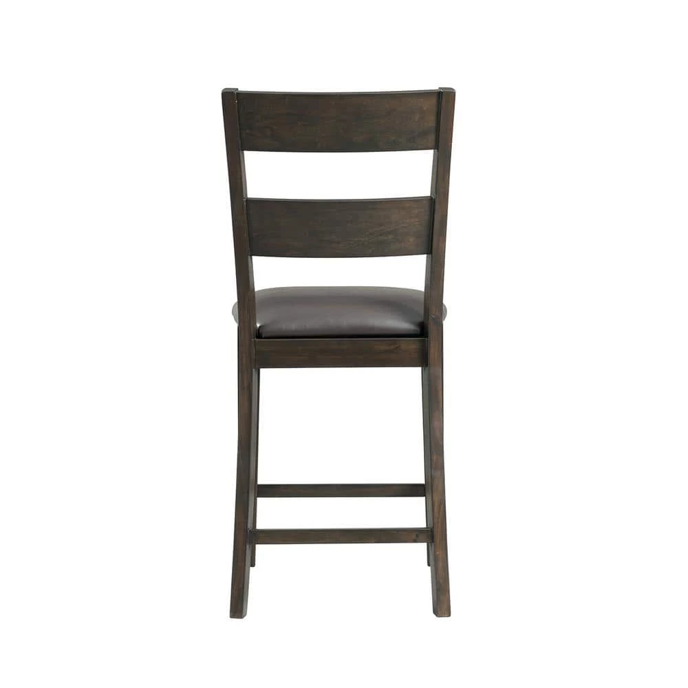 Discount ✨ Alpha 24 in. High Back Counter Dining Side Chair in Brown (Set of 2) by Picket House Furnishings 🧨 - Image 6