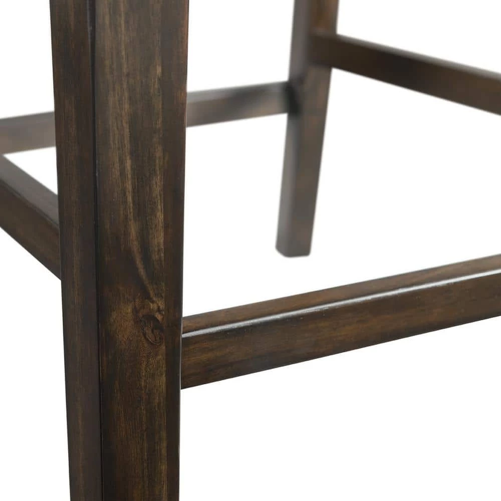 Discount ✨ Alpha 24 in. High Back Counter Dining Side Chair in Brown (Set of 2) by Picket House Furnishings 🧨 - Image 7