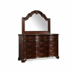Wholesale 🎁 Tomlyn 12-Drawer Dark Cherry 👗 Dresser with Mirror by Picket House Furnishings 😉