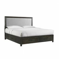 Cheapest 🎉 Holland Dark Walnut 4-Drawer King Storage Bed by Picket House Furnishings 🔔