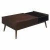 Best Sale 🔔 Morgan 48 in. Espresso Large Rectangle Wood Coffee Table with Lift Top by Picket House Furnishings 🛒