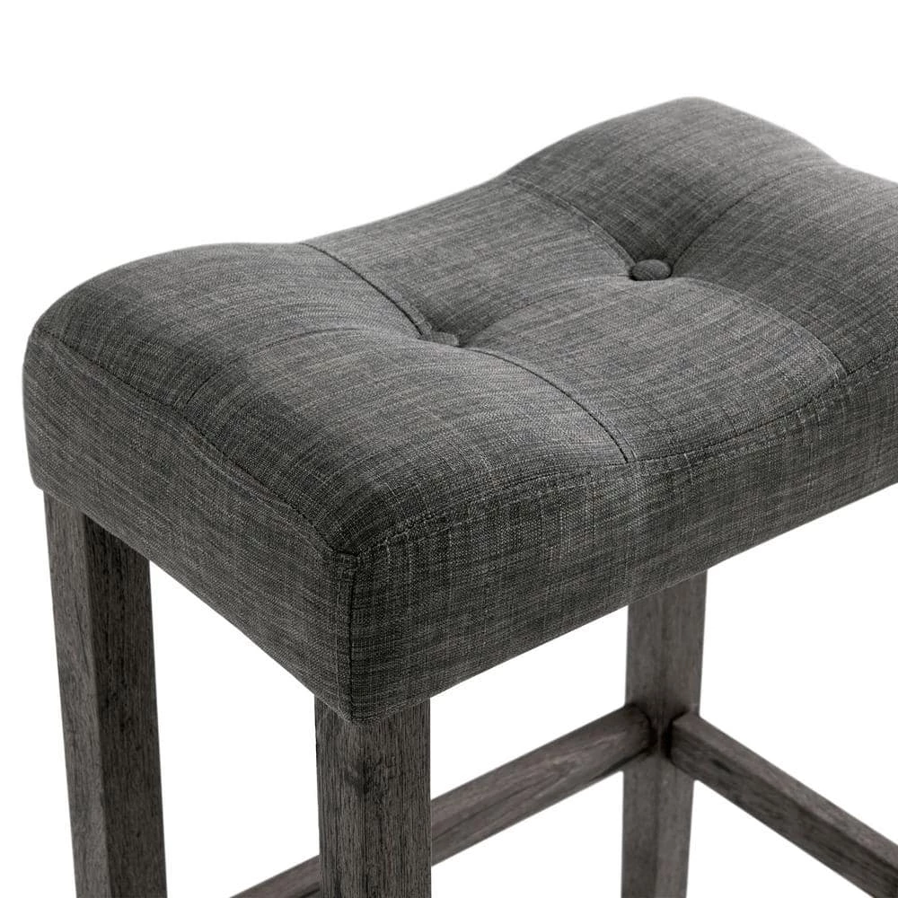 Deals ✨ Turner 24 in. Charcoal Backless Wood Counter Stool (Set of 2) by Picket House Furnishings 😍 - Image 6