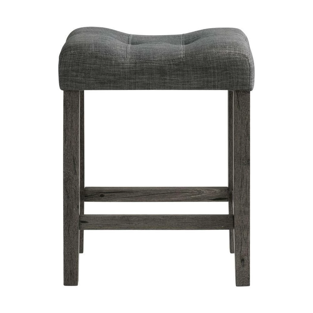 Deals ✨ Turner 24 in. Charcoal Backless Wood Counter Stool (Set of 2) by Picket House Furnishings 😍 - Image 4