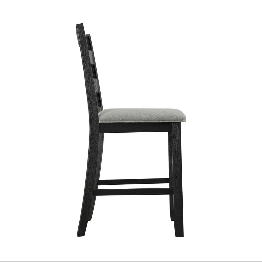 Cheapest 🌟 Kona 25 in. Black High Back Wood Counter Height Side Chair Set (Set of 2) by Picket House Furnishings 🎉 - Image 4