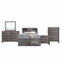 Cheap 🎉 Madison 5-Piece Gray King Storage Bedroom Set by Picket House Furnishings 👍