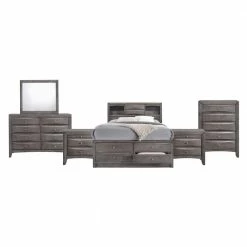 Wholesale 👍 Madison 6-Piece Gray Queen Storage Bedroom Set by Picket House Furnishings 🔥