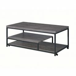 Buy ๐ฏ Aspen 3-Piece 47 in. Gray Large Rectangle Wood Coffee Table Set with Casters by Picket House Furnishings ๐งจ