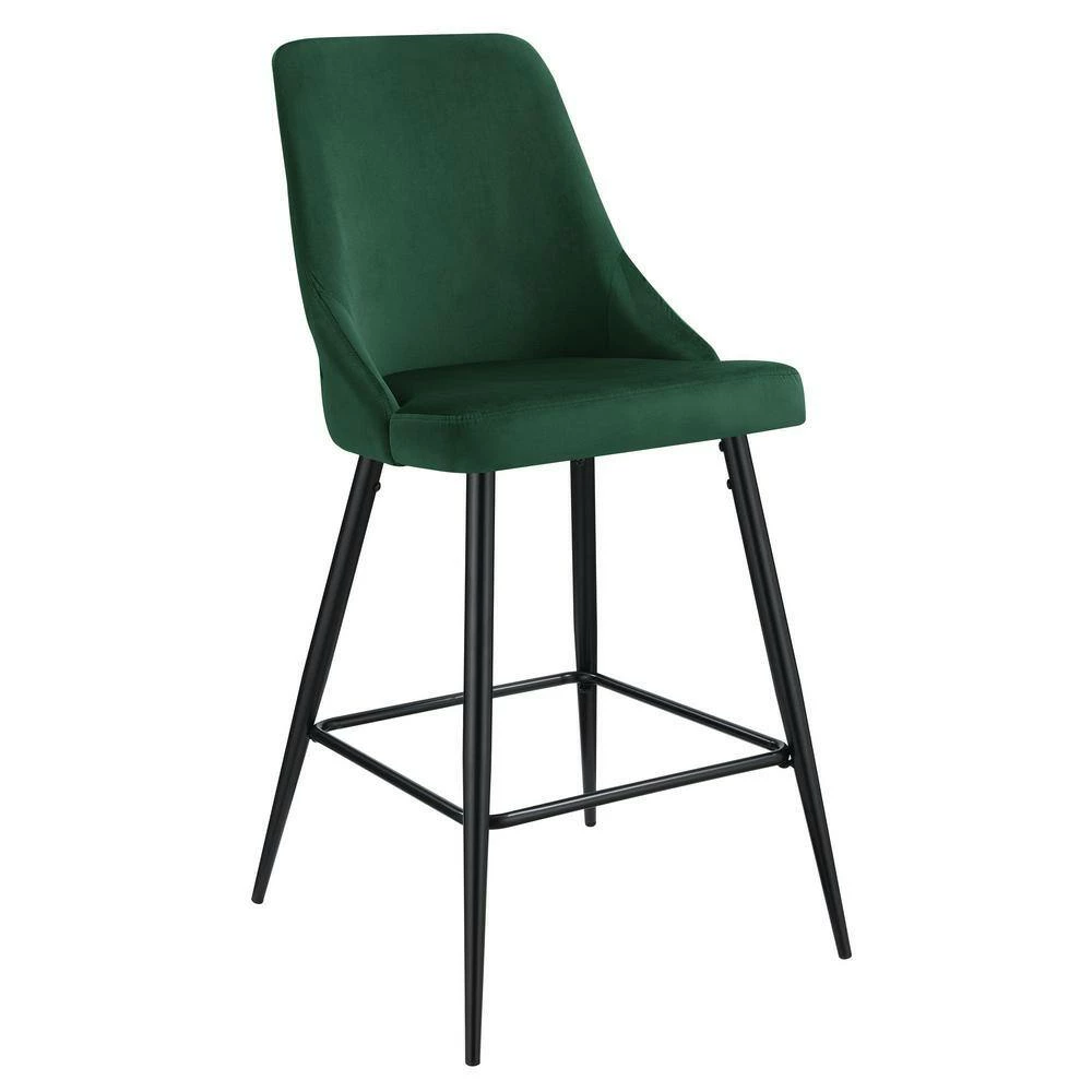 Best deal 🤩 Ziva 27 in. Emerald High Back Metal Bar Stool (Set of 2) by Picket House Furnishings 👍 - Image 2