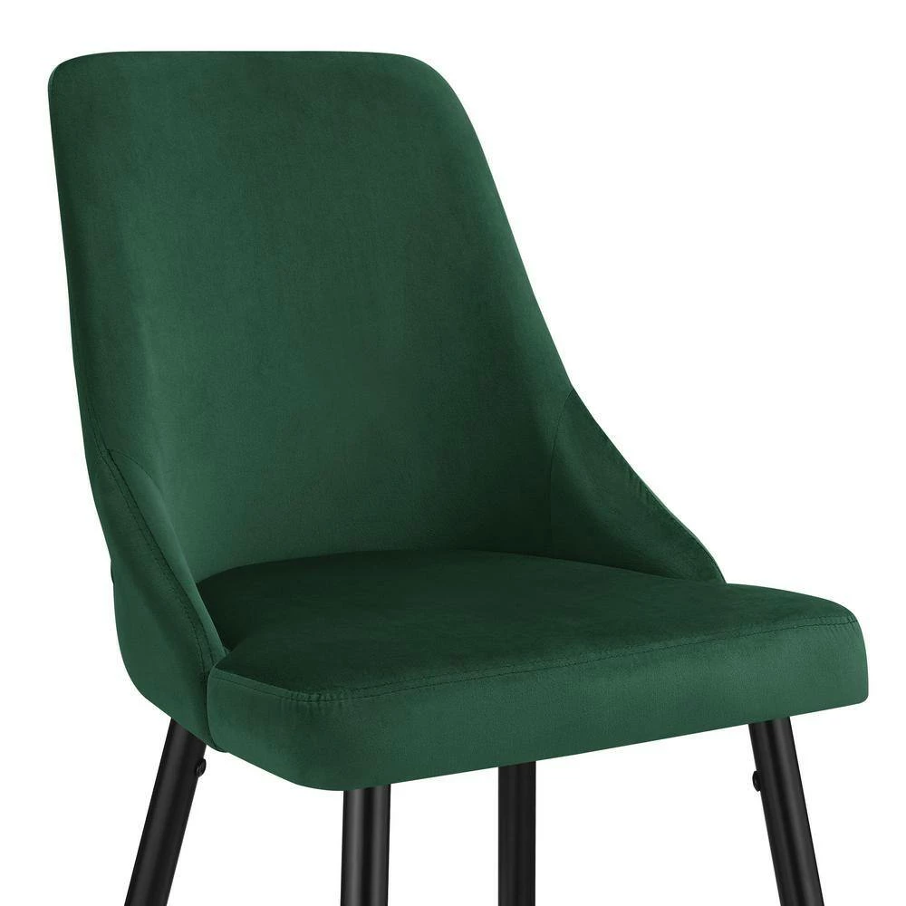 Best deal 🤩 Ziva 27 in. Emerald High Back Metal Bar Stool (Set of 2) by Picket House Furnishings 👍 - Image 7