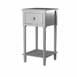 Best deal ✔️ Nova 28 in. H x 14 in. W x 15 in.D Nightstand With USB in Grey by Picket House Furnishings 😉