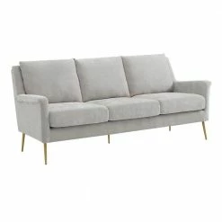 Top 10 🥰 Lincoln 78 in. Dove 3-Seater Sofa with Gold Legs by Picket House Furnishings 👍